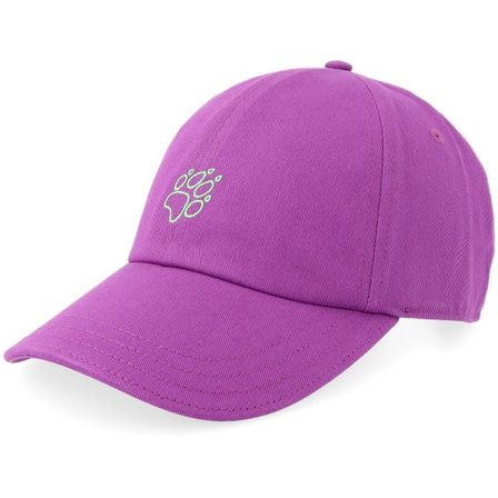 Jack Wolfskin - Lila unconstructed Keps - "Celebrate The Paw Freesia Dad Cap " @ Hatstore