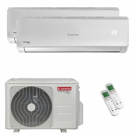 Condizionatore Ariston ALYS R32 dual split 9000+18000 BTU inverter A++ unità esterna 5.3 kW