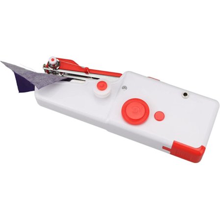 Håndholdt symaskine mini erhverv batteridrevet ergonomisk gør-det-selv bærbar elektrisk symaskine til begyndere rød