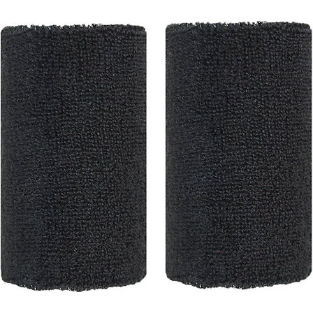 4' Tommers Svettebånd for Håndledd i 28 Forskjellige Neonfarger - Atletisk Bomullsfrotté (1 Par)