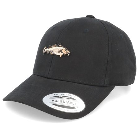 Skillfish - Cod Fish Waxed Black Adjustable Adjustable Black Cap - @ Hatstore