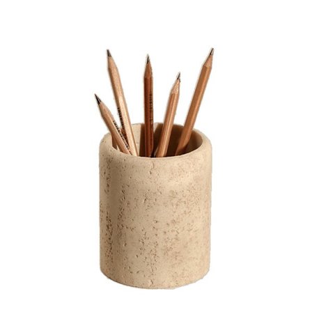 Lett luksuriøs oppbevaringsboks for skrivebord, kreativ og minimalistisk dekorativ pennholder