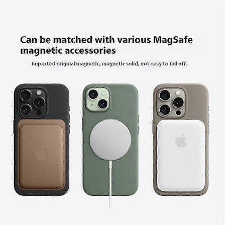 Til iPhone 15 Pro Cover Kompatibelt med Magsafe Flydende Silikone Telefon Bagside Cover [induktions Popover](h})