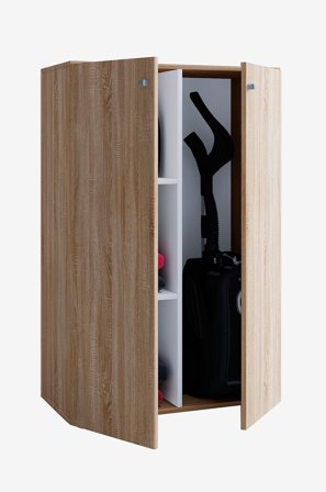 VCM - Vcm Rengjøringsskap Lona Mini med dører - Beige - Skap - Fra Homeroom