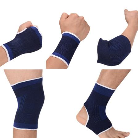 Sportskyddsset Med Olika Ledbandage 5 Par Blå