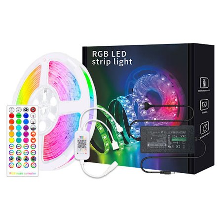 LED-nauha 10M, 300 LEDiä 12V älykäs Bluetooth-nauha 5050 RGB SMD monivärinen koristeellinen kirkas LED-nauha 40 näppäimen kaukosäätimellä KLB