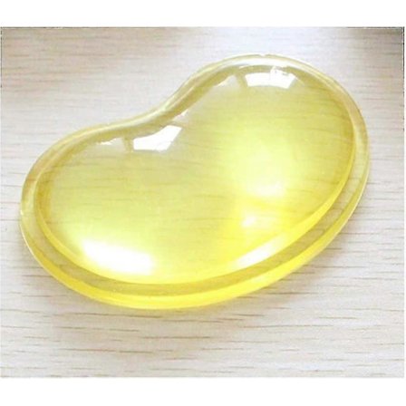 Silikon Gel Handledsstöd, hjärtformat transparent ergonomisk musmatta handledskudde motverkar effektivt handledströtthet
