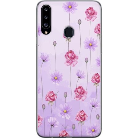 Yhteensopiva Puhelinkuori Samsung Galaxy A20s Petal Reverie Lilac Mist