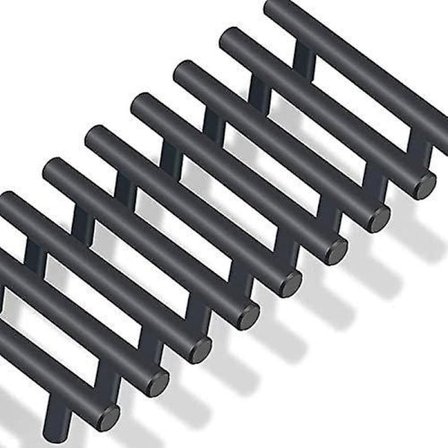 20-pack Black Stainless Steel Kitchen Cabinet Handles (Hole Center: 64mm)-FA-