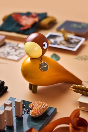 Kay Bojesen Fugl Story Cosy Oransje H15,5