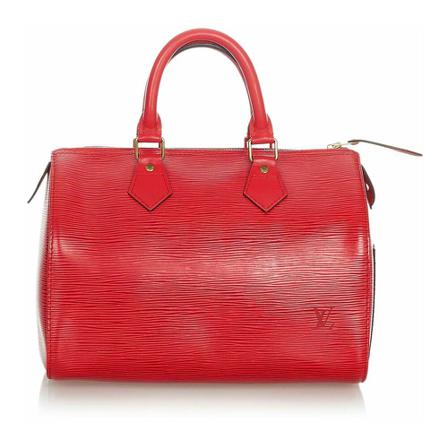 Louis Vuitton Vintage Pre-owned Epi Speedy 25 , Rood , Dames , Maat: ONE Size Vintage Tassen