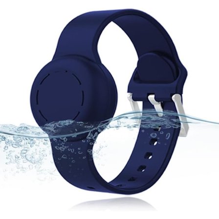 Vandtæt AirTag-armbånd til børn, silikonebeskyttelse, kompatibelt med Apple AirTag-holder, skjult armbåndsbeskyttelse til AirTag GPS-tracker til 