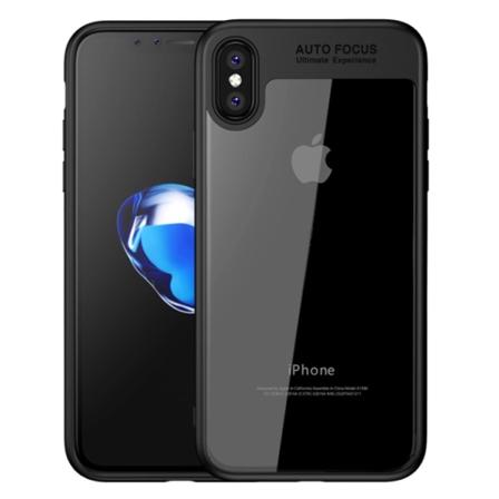 Beskyttelsescover AUTO FOCUS til iPhone X/XS (NY) Svart