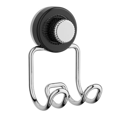 Sugekop Dobbeltkrog i Rustfrit Stål - Ingen Boring Nødvendig, Stærk 1 kg Holdekapacitet