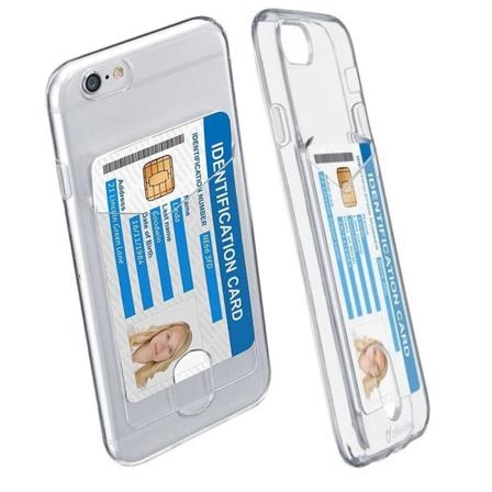 Celluarline Iphone 8/7/6/se 2022/2020 Skal Med Korthållare Transparent