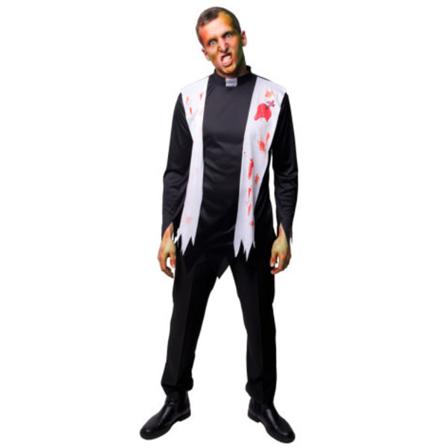 Maskeraddräkt Zombie Präst Multifärg