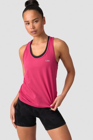 ICANIWILL - Everyday Seamless Tank Top Dark Pink - Damer - Træningstøj fra ICIW