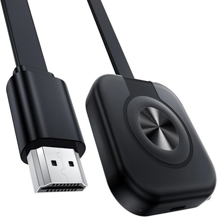 HDMI Adapter, 4K 2.4G & 5G Trådløs HDMI Dongle til iPhone/iPad/iOS/Android/Windows/Mac/Streaming TV/Monitor/Projektor, Understøtter Airplay/Miracast/