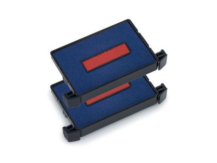 TRODAT 6/4750/2 Replacement Stamp Pad Fits Printy 4760/4750/4750/L/4755 Blue/Red (Pack 2) - 78253
