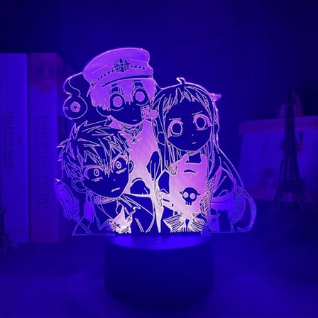 Manga Toilet Bound Hanako Kun LED Natlampe til Soveværelse Indretning Farverig Natlampe Anime Gave Akryl 3D Lampe Hanako