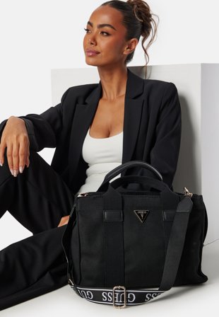 Guess Canvas 2 Small Tote Black Klær