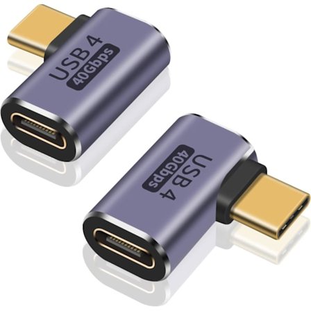 Rätvinklad USB C-adapter för USB 4-kabel, 40 Gbps USB 4-kabelannons