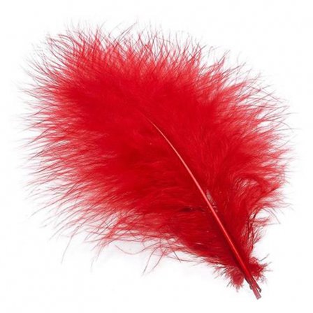 Marabou Plumes - Red