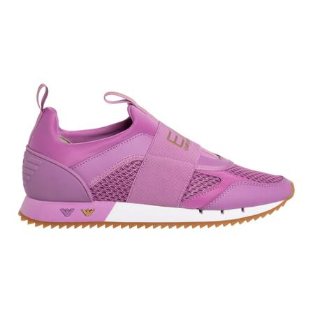 Emporio Armani EA7 women Schoenen suede trainers sneakers , Paars , Dames , Maat: 40 EU