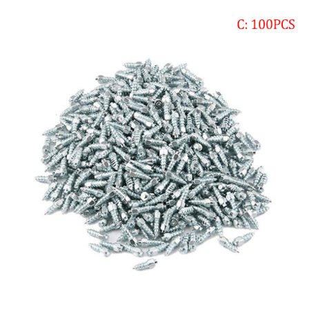 1 sett Bildäck Dubbar Anti-Slip Skruv Spikar Auto Motorsykkel Bik C: 100ST