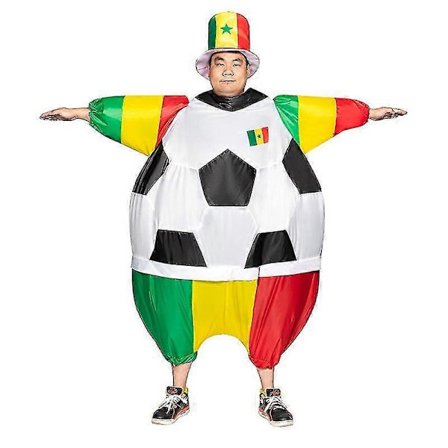 Fotball Oppblåsbar Bekledning Fotballkamp Landslag Oppblåsbare Klær Festival Party Maskotdrakt Halloween Cosplay Kostyme
