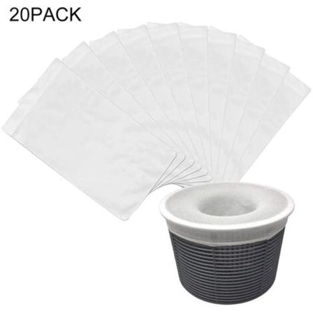 Højelastiske nylon svømmepølskimmer sokker, jord svømmepølsfilter net 10PCS/20PCS/30PCS, 20 PCS