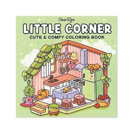 Little Corner/Cozy Friends/Spooky Cutie/Comfy Days/Fuzzy Hygge/Girl Moments Söpö ja Viihtyisä Värityskirja Aikuisille ja Teineille - Täydellinen A