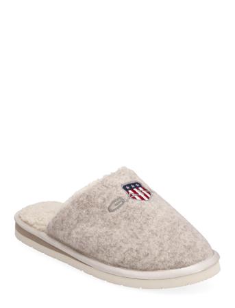 Pantofli Homeslipper Slippers Tøfler Beige GANT*Betinget Tilbud