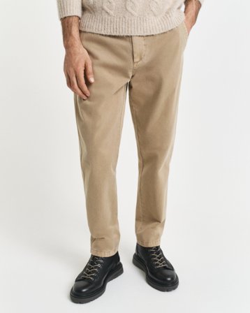 GANT Herren Regular Fit Surplus Chinohose mit schmal zulaufendem Bein (34) Beige