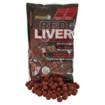 Starbaits PC Red Liver Boilies 800g - 20mm