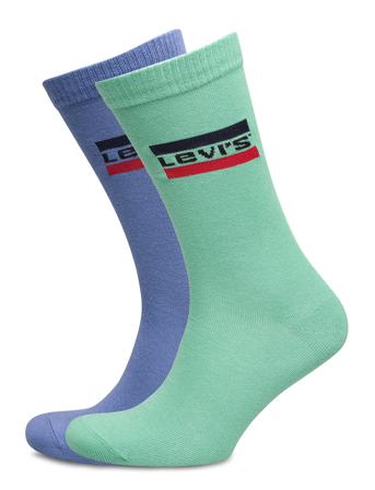 Levis Regular Cut Sprtwr Logo 2P Underwear Socks Regular Socks Blå Levi ́s