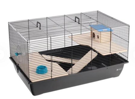 Chipper Hamsterbur, Svart - 77,5cm