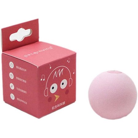 Smart Pet Bollspel Interaktivt Leksak för Husdjur, Smart Självrullande Boll för Husdjur, Pet Rullande Boll (rosa)