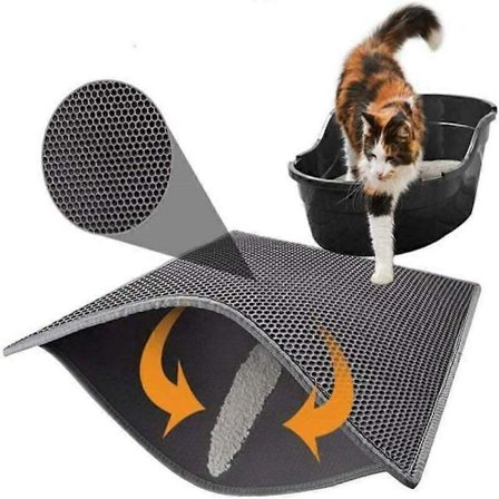 Kattesandmatte kattedo honeycomb kattesandmatte vanntett dobbelt lag honeycomb kattesandmatte - 3 SZRH