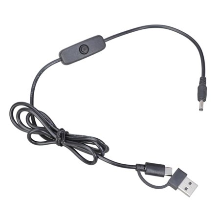 Brytere Kontrollert USB DC3.5x1.35mm Laderkabel For Hjemmebelysning 5V Enheter