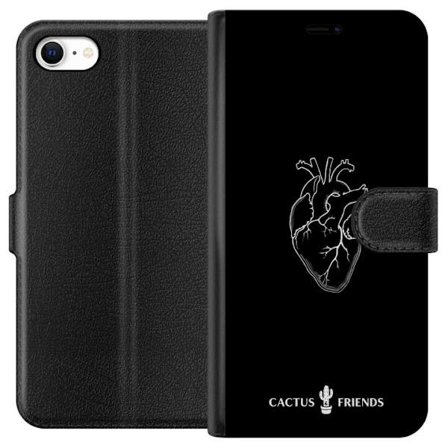 Kompatibelt Plånboksfodral till Apple Apple iPhone 6 Kaktus och Vänner - Midnatt Anatomi Hjärta