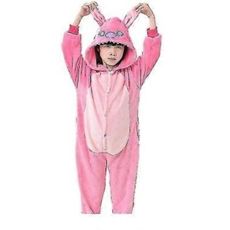 Disney Lilo Stitch Heldragt Pyjamas Børn Plys Kigurumi Onesies Vinter Varmt Tøj Julegave-Perfekt