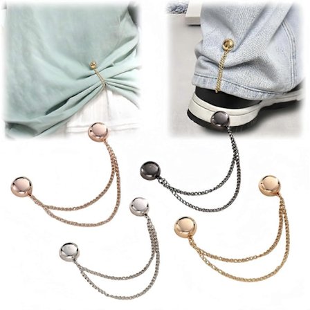 Multifunktionelle Magnetiske Tøjclips | Stærkeste Magnetiske Styrke Knapper Clips | Multi-Purpose Magnetisk Nålfri Brosche til Kvinders Tøj (FMY)