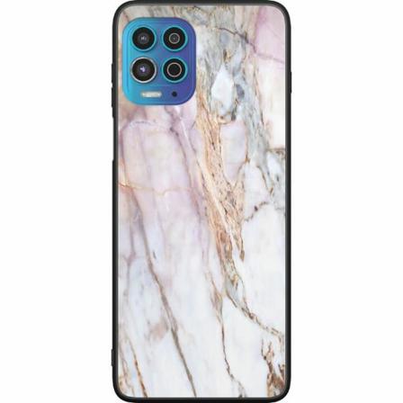 Motorola Moto G100 Svart Skal Marmor