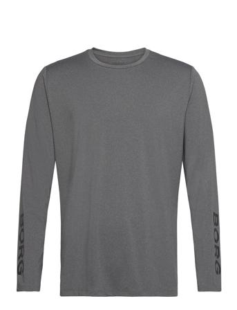 Borg Long Sleeve T-Shirt T-shirts Long-sleeved Grå Björn Borg*Betinget Tilbud