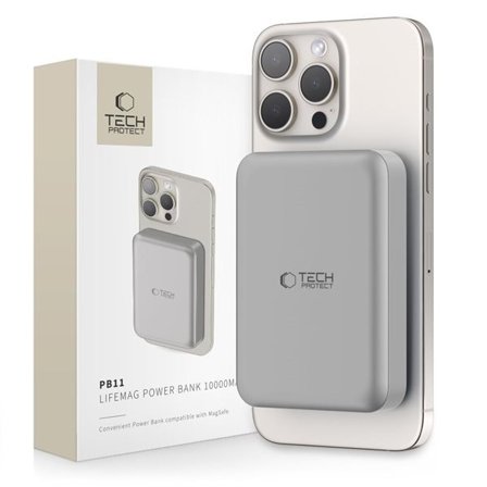 Powerbank Tech-Protect PB11 LifeMag MagSafe 10000 mAh - titan