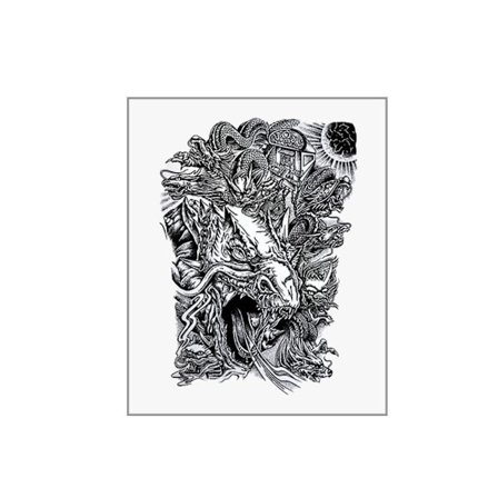 Juice Herb Tattoo Stickers Japansk Gammal Traditionell Manlig Stor Personlig Arm Arm N5n9