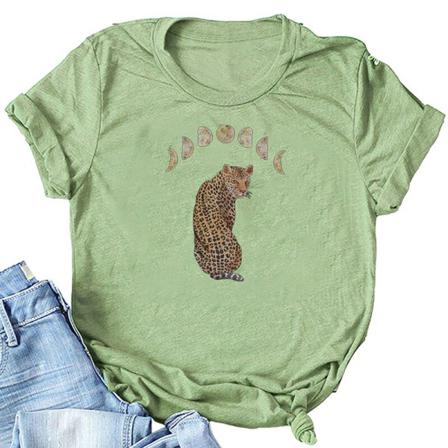 T-shirt Med Printed För Damer Med Print