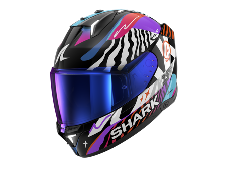 Casco Integral Shark Skwal I3 Speed-Fancy Negro/Blanco/Naranja L