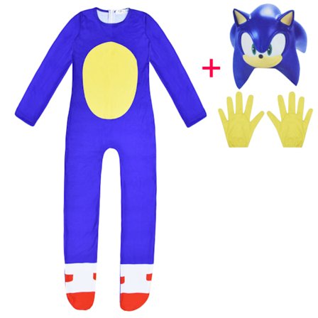 Sonic the Hedgehog Julebord Karakter Cosplay Kostyme Hel Dress